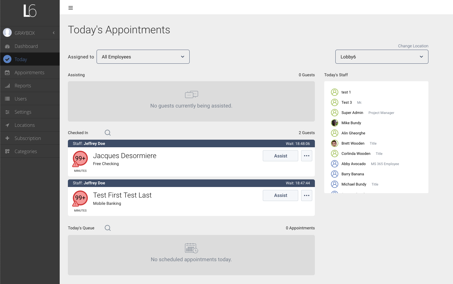 Screen shot of Lobby6